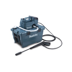 MAKITA DHW080ZK Hidrolavadora Inalambrica de 8.0 Mpa. con Manguera de 5m y Deposito de Agua 50 Lts. Motor de 36 Vcc que Requiere dos baterias de 18Vcc (No incluidas)