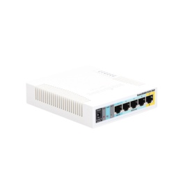 MIKROTIK RB951UI-2HND RouterBoard 5 Puertos Fast 1 Puerto USB WiFi 2.4 GHz 802.11 b/g/n Gran Cobertura con Antena 2.5 dbi hasta 1 Watt de Potencia