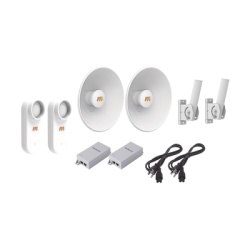 MIMOSA NETWORKS C5X-PTP-KIT4 Kit de 2 radios C5X / Con antena N5-X25-2PACK (25 dBi) / Frecuencia extendida (4.9 a 6.4 GHz) / Incluye inyector POE / cable de alimentacion y 2 FLEXIMOUNT-XL de / Ideal p