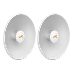 MIMOSA NETWORKS N5-X25-2PACK Antenas Modulares Dual Slant 4.9 - 6.4 GHz Dimensiones (42.9 cm) Apertura 8 ° Ganancia de 25 dBi Disenada para radio C5x