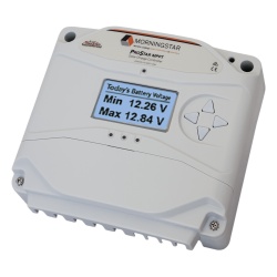 MORNINGSTAR PSMPPT25M Controlador de Carga Solar MPPT ProStar 25 A / Pantalla LCD / Tecnologia TrakStar 99% / 12V y 24V / Hasta 1100 W / MeterBus
