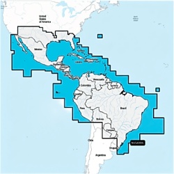 NAVIONICS 10-C1364-30 Carta Náutica Navionics®+ | NASA004L | microSD™/SD™ / Interior y Costas / México, Caribe a Brasil / Navionics+ / microSD