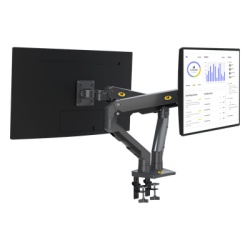 NB-EPCOM G65-NB Montaje de Escritorio articulado para 2 monitores de 27-34" / Soporta hasta 16 kg por brazo/ Vesa 75 x 75 / 100 x 100 / Acero / Giro: 360Â°