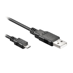 NEXMOSPHERE CA-UD5B Cable Nexmosphere Nano / USB-A a Micro USB / Split 2.5 mm DC / 1.2 m (3.9 ft) / Negro / Comunicacion y Alimentacion - Img 2