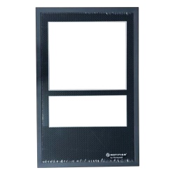 NOTIFIER ADDRC4 Puerta de gabinete de tres niveles para chasis CA-2 en filas superiores acero calibre 16 color negro