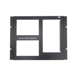 NOTIFIER DPA-2B Placa de revestimiento de dos hileras para chasis CA-2 de sistemas de audio DVC / acero calibre 16 / gabinetes serie CAB-4 / negro