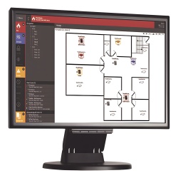 NOTIFIER MON-24LCDW Monitor LED HD de 24 pulgadas con bocinas integradas para estacion de trabajo ONYXWorks