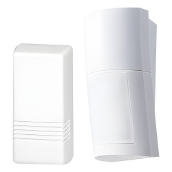 OPTEX QXI-R-WH Detector de Movimiento Pasivo con transmisor 5816 Honeywell/ Inalambrico / Altura de montaje 0.8m a 2.7 m ajustable / 100% Exterior / Compatible con serie VISTA y LYNX