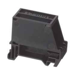 PANDUIT CADIN1BL Adaptador de 1 Puerto Para Conectores Tipo Mini-Com Montaje en Riel Din Estandar de 35 mm (1.38 pulgadas) Color Negro