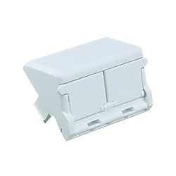 PANDUIT CHS2SIW-X Modulo de Insercion Con 2 Salidas Inclinadas y Ventana de 1/2 Color Blanco Mate