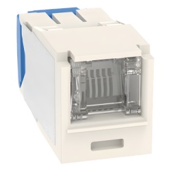 PANDUIT CJH6X88TGWH Conector Jack RJ45 Estilo TG con Ventana Mini-Com Categoria 6A de 8 Posiciones y 8 Cables Color Blanco