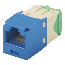 PANDUIT CJT688TGBU Conector Jack RJ45 Estilo TG Mini-Com Categoria 6 de 8 Posiciones y 8 Cables de Calibre 28/30 AWG Color Azul