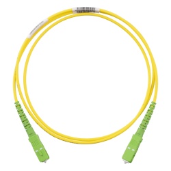 PANDUIT F913RANANSNM001 Jumper de Fibra Optica Monomodo 9/125 OS2 SC/APC-SC/APC Simplex OFNR (Riser) Color Amarillo 1 Metro (3.28 Pies)