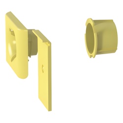 PANDUIT FR1.5IDELYL Accesorio de Salida a Tubo De 1.5 in (38 mm) Para Canaletas FiberRunner 4X4 6X4 o 12X4 Color Amarillo - Img 2