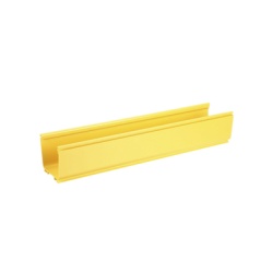 PANDUIT FR4X4YL6 Canaleta FiberRunner? 4X4 de PVC Rigido Color Amarillo 1.8 m de Largo
