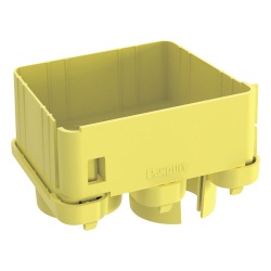 PANDUIT FRIDT4X4LYL Tapa con 2 Salidas a Tubo de 1.5in (38mm) Para uso con Canaletas 4X4 FiberRunner? Color Amarillo