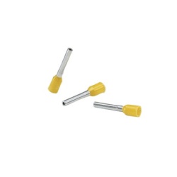 PANDUIT FSD76-6-D Ferrule Aislado PAN-TERM para Cable 18 AWG Largo 12mm DIN Color Amarillo. Paquete 500 Piezas