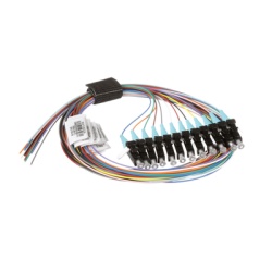 PANDUIT FXTBN1NNNSZM001 Kit de 12 Pigtails con Conector LC Multimodo 50/125 OM3 900um de 1 Metro (3.28 Pies)