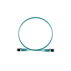 PANDUIT FZ2ELLNLNSNM002 Jumper de Fibra Optica Multimodo 50/125 OM4 LC-LC Duplex LSZH Color Aqua 2 Metros (6.56 Pies)