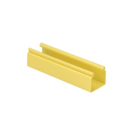 PANDUIT HS2X2YL6 Canaleta FiberRunner? 2X2 sin Tapa de PVC Rigido Con Orificios de Montaje Color Amarillo 1.8 m de Largo