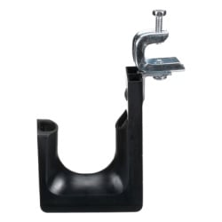 PANDUIT JP2SBC50RB-L20 Sujetador STRONGHOLD tipo J (J-Hook) Con Abrazadera de Tornillo para Montaje Hasta 46 Cables Cat6 Nylon 6.6 Color Negro 1 pieza