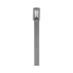 PANDUIT MLT4S-CP Cincho PanSteel de Acero Inoxidable Tipo 304 362mm largo x 4.6mm ancho Color Metalico Paquete de 100pz