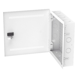 PANDUIT MS14EHDS Gabinete Multiproposito de Montaje en Pared de 14 in de Altura Con Puerta Reversible Fabricado en Acero Color Blanco