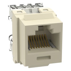 PANDUIT NK688MEI Conector Jack Estilo 110 (de Impacto) Tipo Keystone Categoria 6 de 8 Posiciones y 8 Cables Color Marfil