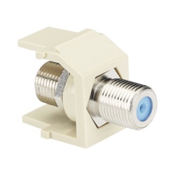 PANDUIT NKFIW Modulo Acoplador Coaxial Tipo F Keystone de 75 Ohms 3.0 GHz Color Blanco Mate