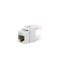 PANDUIT NKP5E88MWH Conector Jack Estilo 110 (de Impacto) Tipo Keystone Categoria 5e de 8 Posiciones y 8 Cables Color Blanco