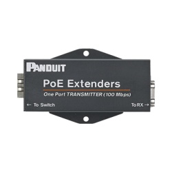 PANDUIT POEXTX1 Transmisor PoE/PoE+ Para Uso con Receptor POEXRX1 Hasta 610 Metros (2000 ft) con Cable Cat5e o Cat6 10/100Mbps