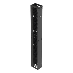 PANDUIT PR2VFD08 Organizador Vertical PatchRunner? Sencillo (Solo Frontal) Para Rack Abierto de 45 Unidades 8 in de Ancho Color Negro