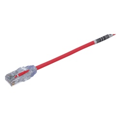 PANDUIT UTP28SP15RD Cable de Parcheo TX6 UTP Cat6 Diametro Reducido (28AWG) Color Rojo 4.57 Metros (15 Pies)