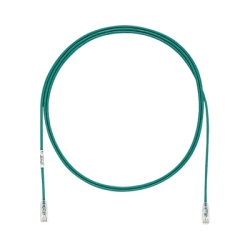 PANDUIT UTP28SP7GR Cable de Parcheo TX6 UTP Cat6 Diametro Reducido (28AWG) Color Verde 2.13 Metros (7 Pies)