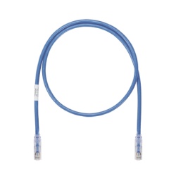 PANDUIT UTP6ASD5BU Cable de Parcheo UTP Cat6A 26 AWG CM Color Azul 5ft