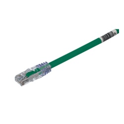 PANDUIT UTP6AX10GR Cable de Parcheo UTP Cat6A 24 AWG CM Color Verde 3.05 Metros (10 Pies)