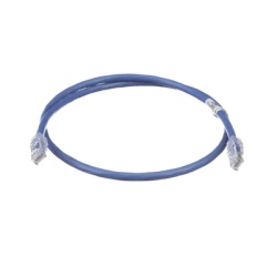 PANDUIT UTP6AX1BU Cable de Parcheo UTP Cat6A 24 AWG CM Color Azul 0.3 Metros (1 Pie)