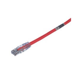 PANDUIT UTPSP1RDY Cable de Parcheo UTP / Categoría 6 / 24 AWG / CM/LSZH / 1 ft (0.3 m) / T568A/B / 50 µin Oro