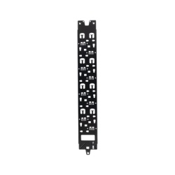 PANDUIT XG-VCM42B Panel Administrador de Cables Vertical para Gabinete FlexFusion? de 42RU Acepta Anillos en D Anillos S1DR S2DR y L; S1LR S2LR Color Negro