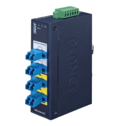 PLANET IFB-244-SLC Switch Industrial Bypass de Fibra Optica Monomodo con Conector LC de 2 Canales