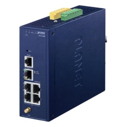 PLANET LCG-300 (LoRa) Gateway Industrial LoRaWAN con 5 puertos 10/100/1000T Banda de 902 a 928 MHz Con 2 Entradas y Salidas Digitales