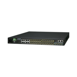 PLANET SGS-6341-16S8C4XR Switch Administrable L3 16-Puertos 100/1000X SFP 8-Puertos Gigabit TP/SFP 4-Puertos 10G SFP+ Stackable