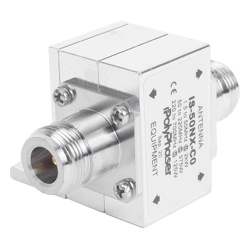 POLYPHASER IS-50NX-CO Protector Coaxial RF / 1.5-700 MHz / 50 ? / Conectores N Hembra / Ceja Lateral / 2 kW
