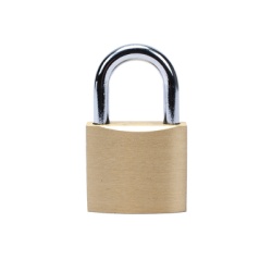 PRECISION PST-A010-03 Candado de Laton Cuerpo 40 x 40 mm Con 3 Llaves. Diam. de Perno: 6.2 mm
