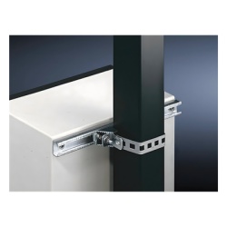 PRECISION PST-WA-100 Juego de 2 Herrajes Metalicos para Fijacion de Gabinetes Linea PST de 80 cm de ancho. Aplicable en Poste Cuadrado o Circular.