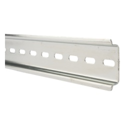 PRECISION PSTRD0.25M Riel DIN Estandar de 35 mm Ranurado. 0.25 m de longitud / Fabricado en Acero / 4 tramos