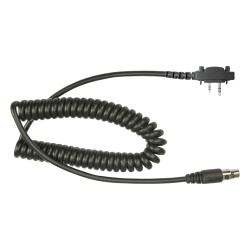 PRYME MC-EM30S Cable resistente al fuego (UL-914) para auricular HDS-EMB con atenuacion de ruido para radios Icom IC-2000/3003/3013/3021/3103/4003/4013/4021/4031/4103/4210/4230 IC-F14 IC-F1000/2000/S/