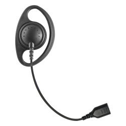 PRYME SNP-DR Auriculares con aro en forma de "D" con cable de fibra trenzada y conector SNAP. Requiere microfono de solapa de 1 o 2 hilos de la Serie SNAP.