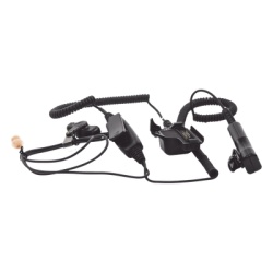 PRYME SPM-2023 MICROFONO AUDIFONO DE 2 CABLES CON DOBLE PTT P/MOTOROLA XTS3000/ ASTRO/ HT1000/ MT2000/ MTS2000/ MTX8000/ 838/ 9000.