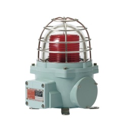 QLIGHT SNEL-120-R-ATEX Baliza con luz LED color Rojo con patron de destello fijo o flasheante ideal para zonas y areas peligrosas opera en un rango de 120 VAC